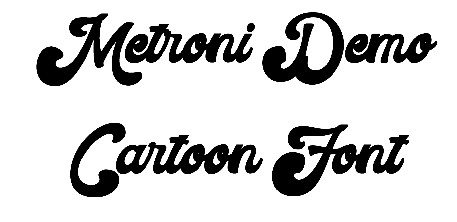 Metroni Demo Cartoon Font Download