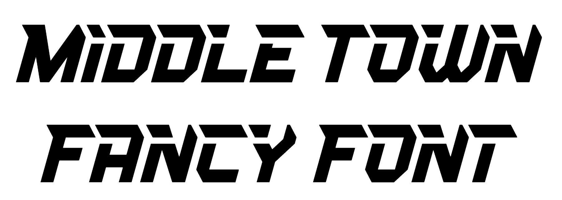 Middle Town Fancy Font Download