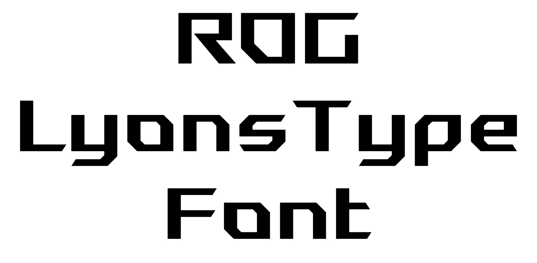 ROG LyonsType Font Download