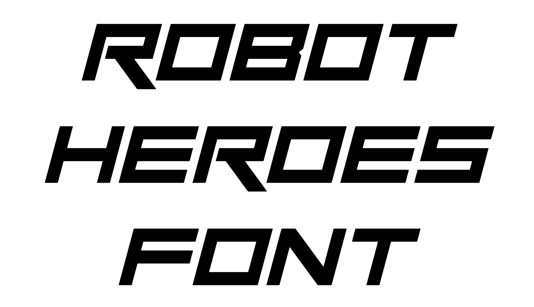 Robot Heroes Font Download
