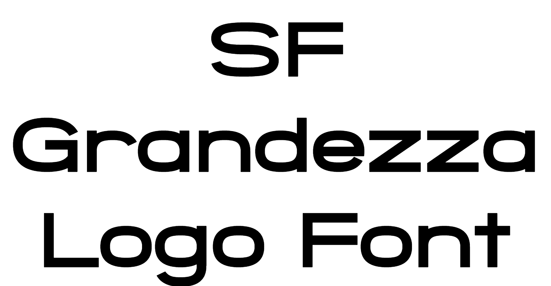 SF Grandezza Logo Font Download