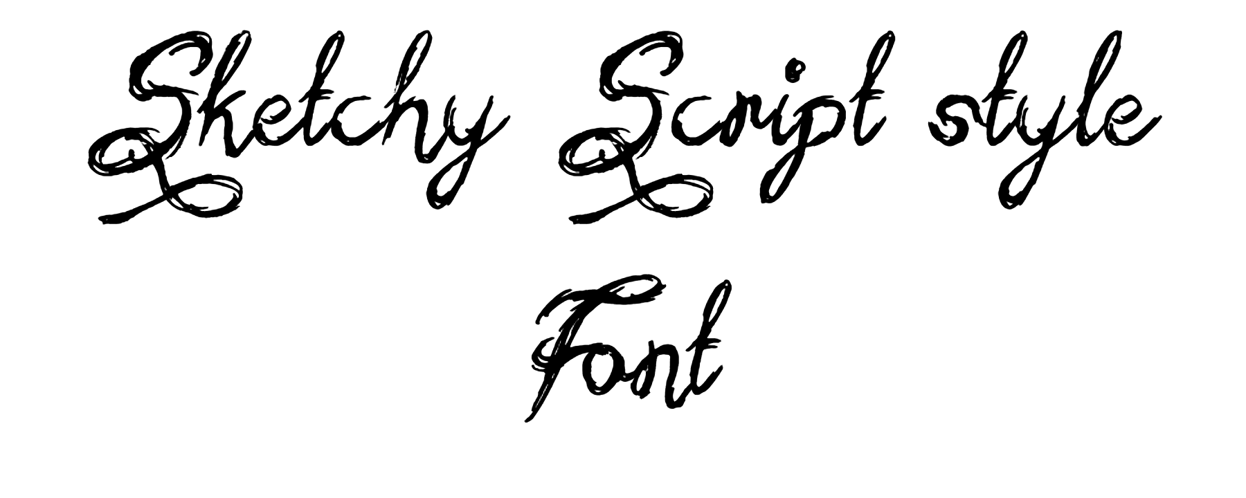Sketchy Script style Font Download