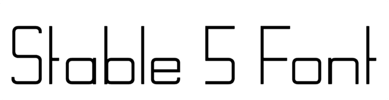 Stable 5 Font Download