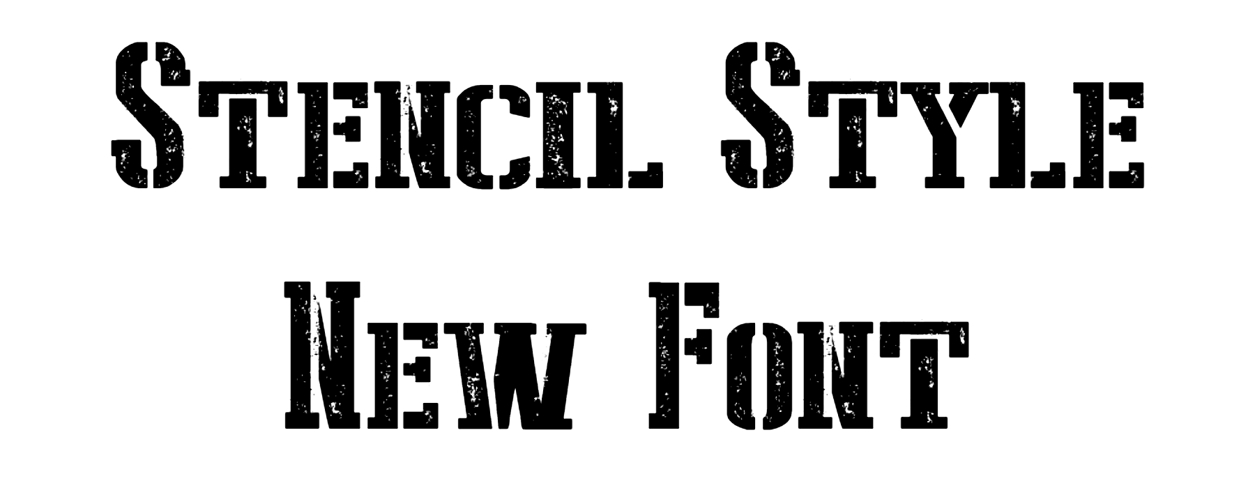 Stencil Style New Font Download