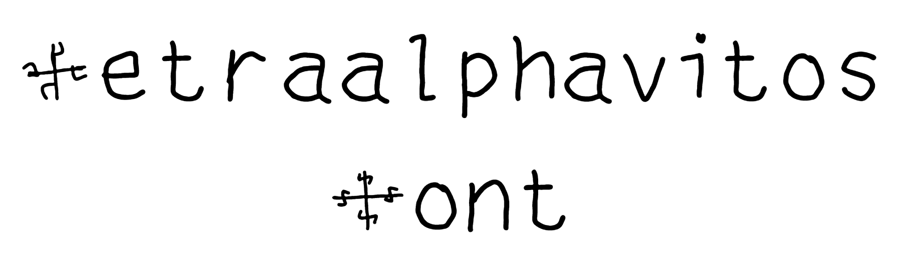 Tetraalphavitos Font Download