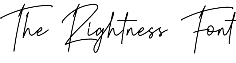 The Rightness Font Download