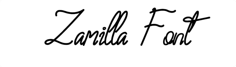 Zamilla Font Download