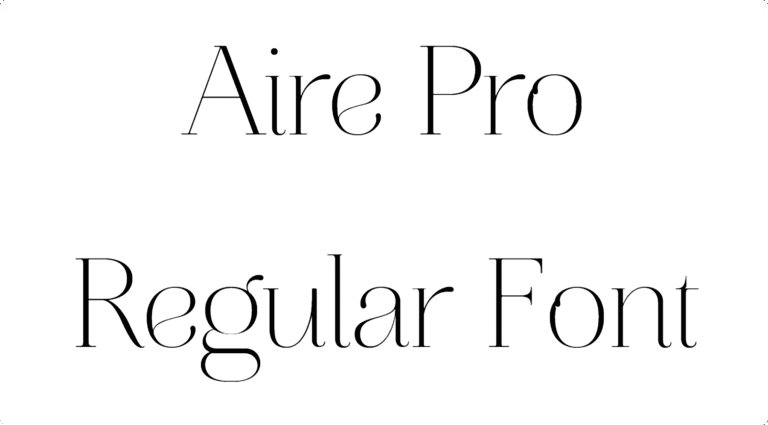 Aire Pro Regular Font free download