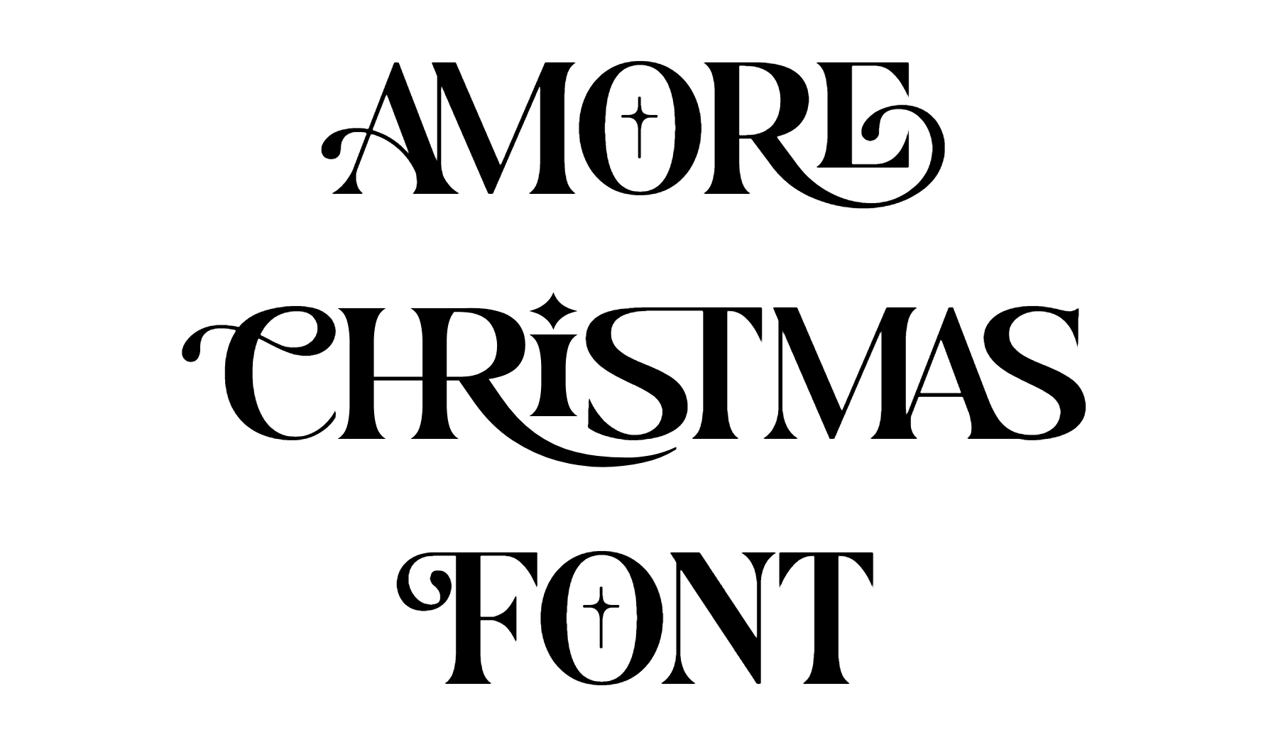 Amore Christmas Font free download