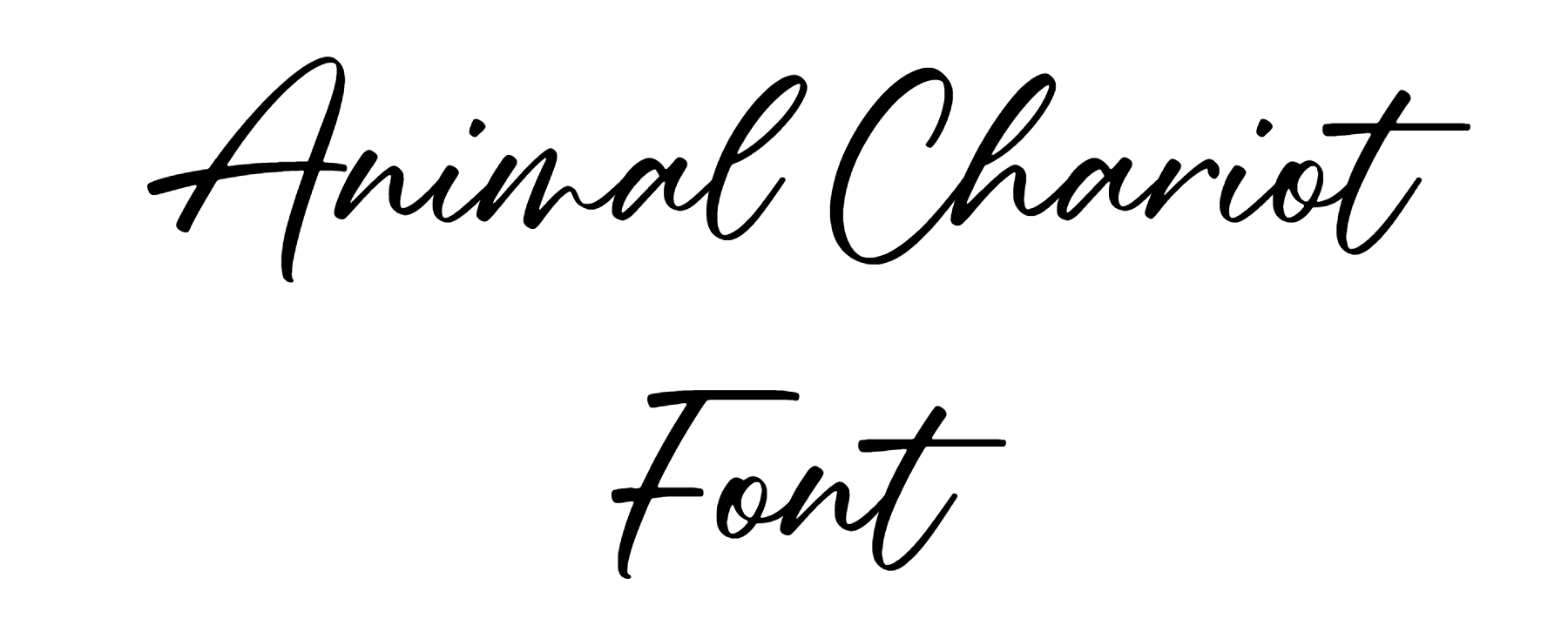 Animal chariot font free download