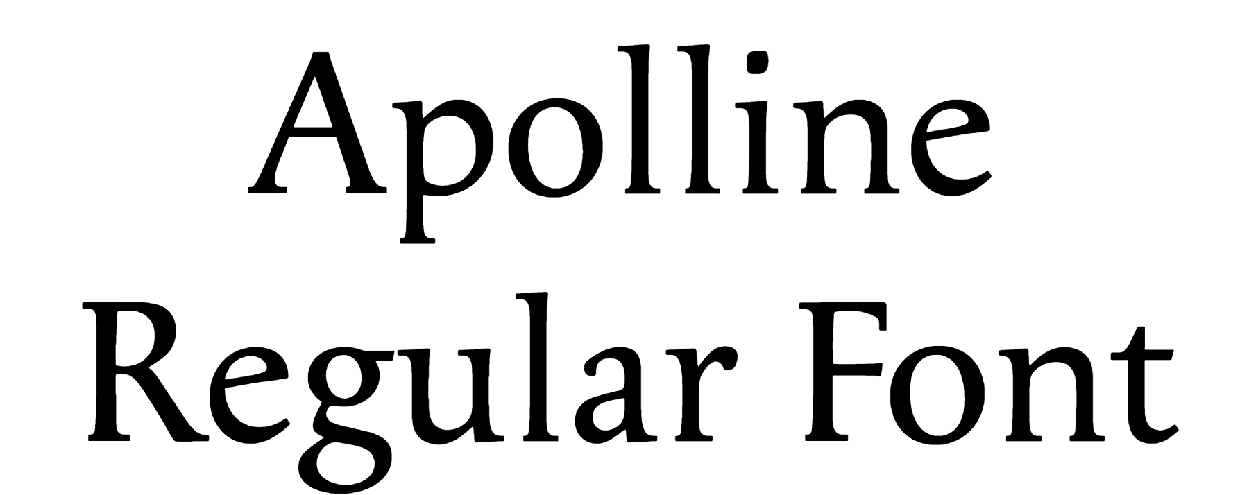 Apolline Regular Font free download