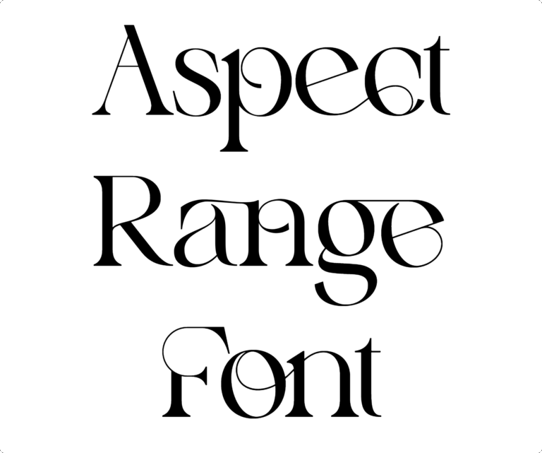 Aspect range font free download
