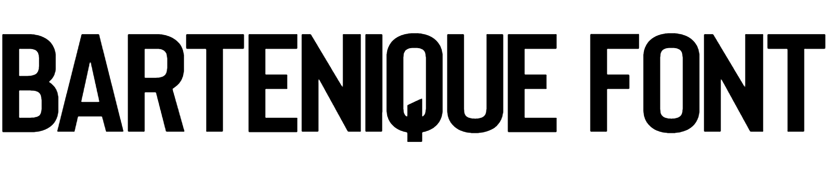 Bartenique Font free download