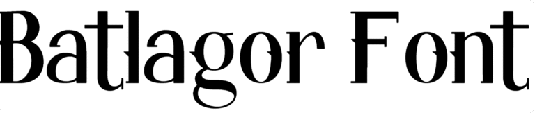Batlagor Font free download