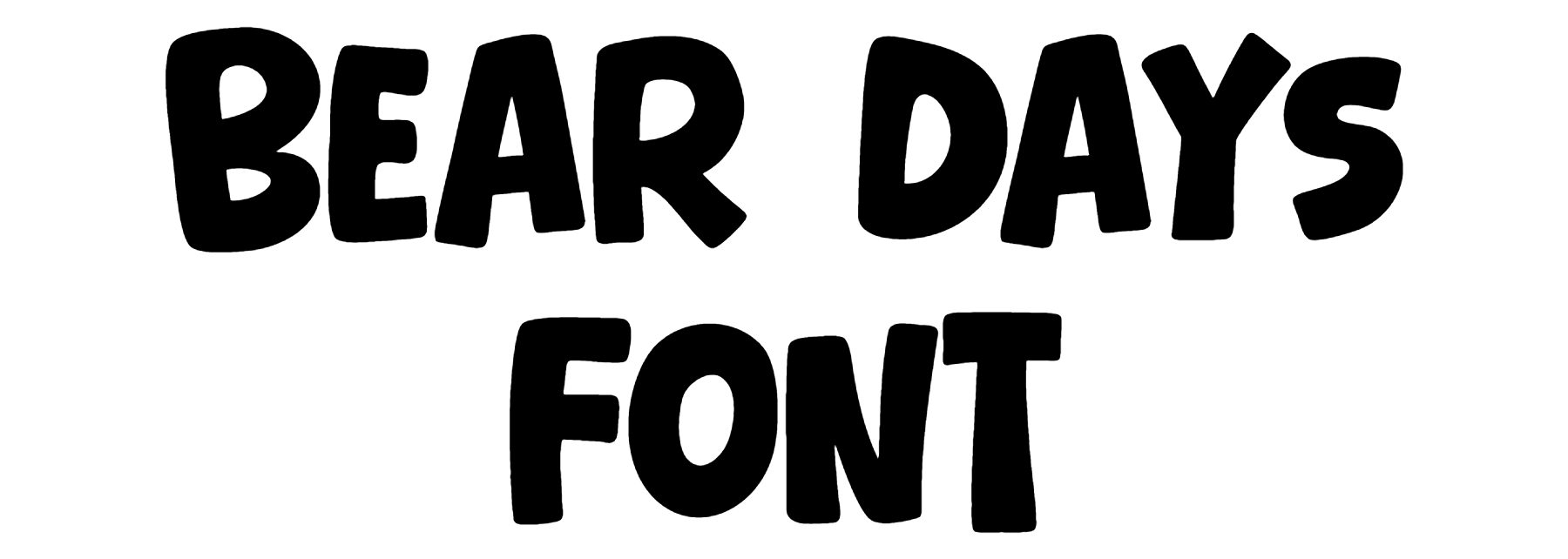 Bear Days Font free download