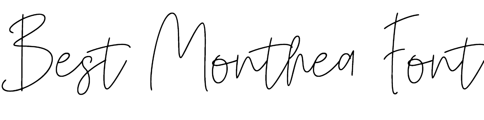 Best Monthea Font free download