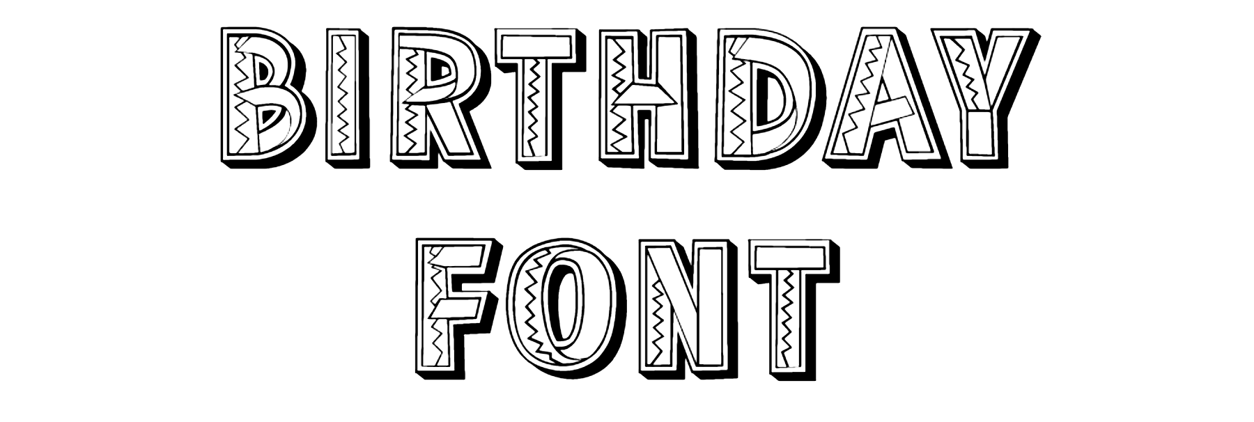 Birthday Font free download