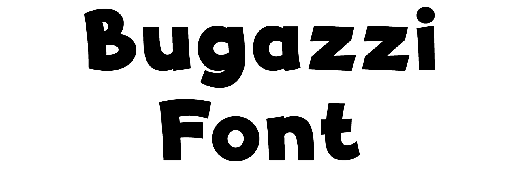 Bugazzi Font free download
