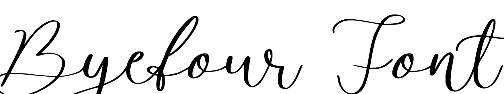 Byefour Font free download