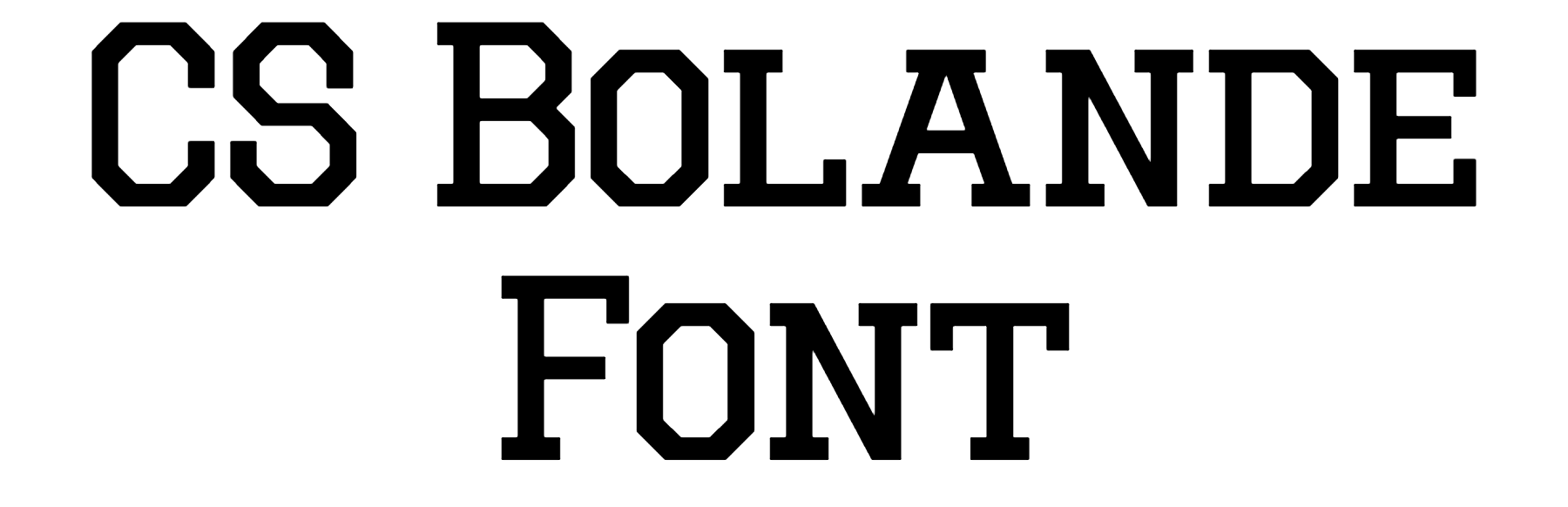 CS Bolande Font Download