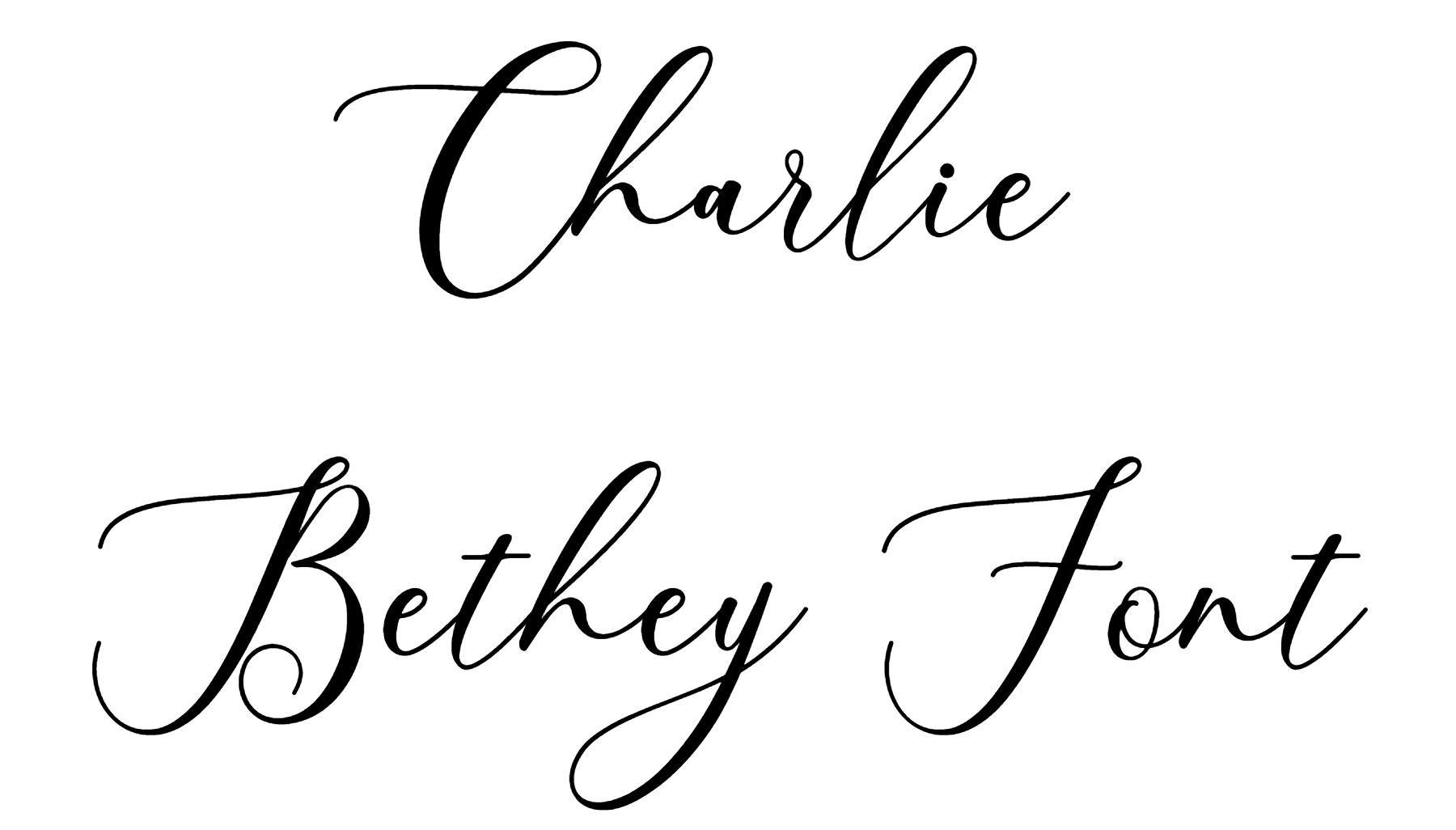 Charlie Bethey Font free download, charlie script font, bethey script font