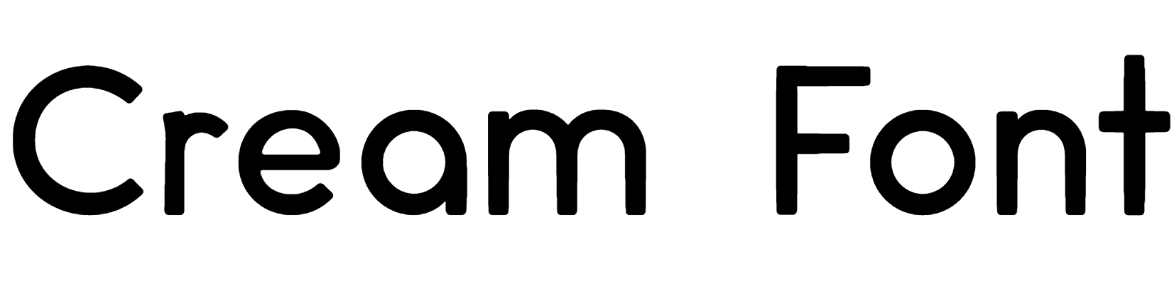 Cream Font free download