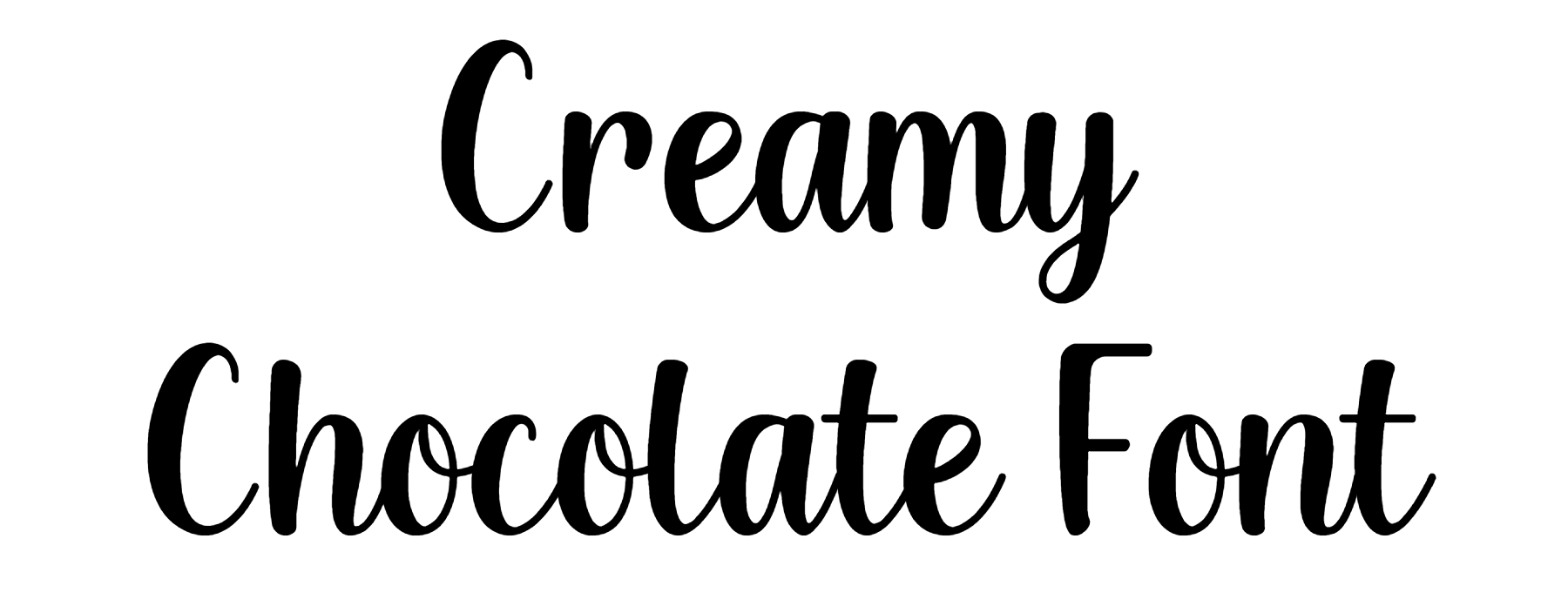 Creamy Chocolate Font free download