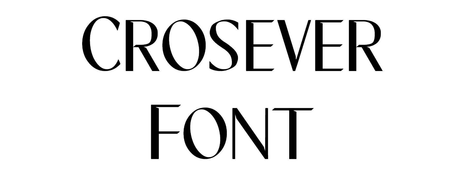 Crosever Font free download