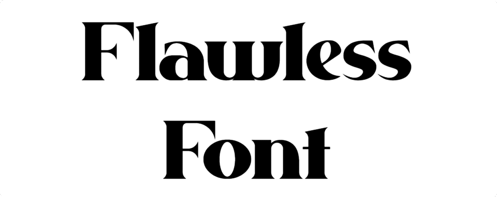 Flow Less Fount Flawless Font | DafontStyle