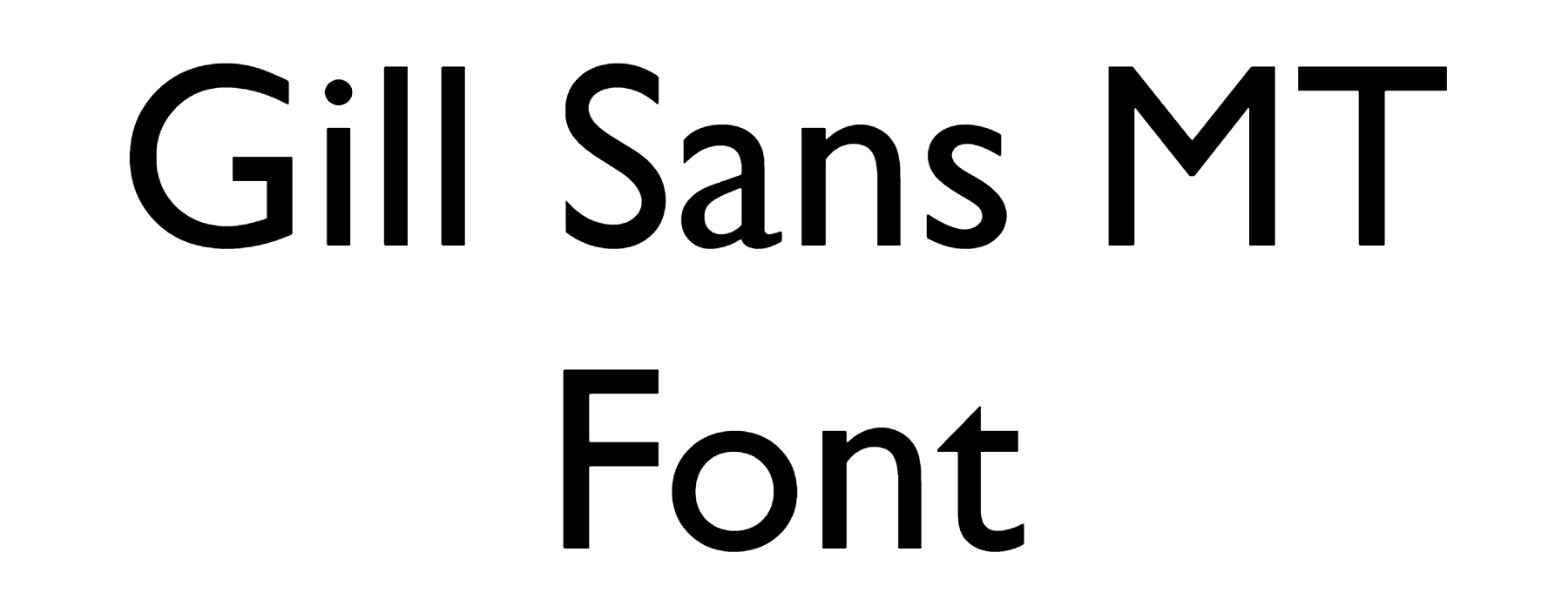 Gill Sans MT Font Download
