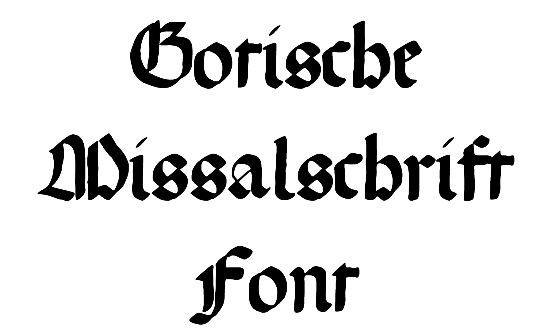 Gotische Missalschrift Font free Download
