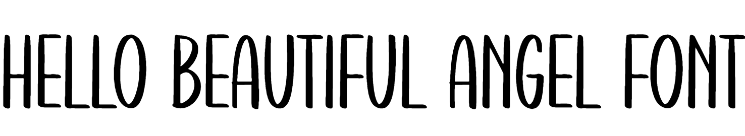 Hello beautiful angel font free download
