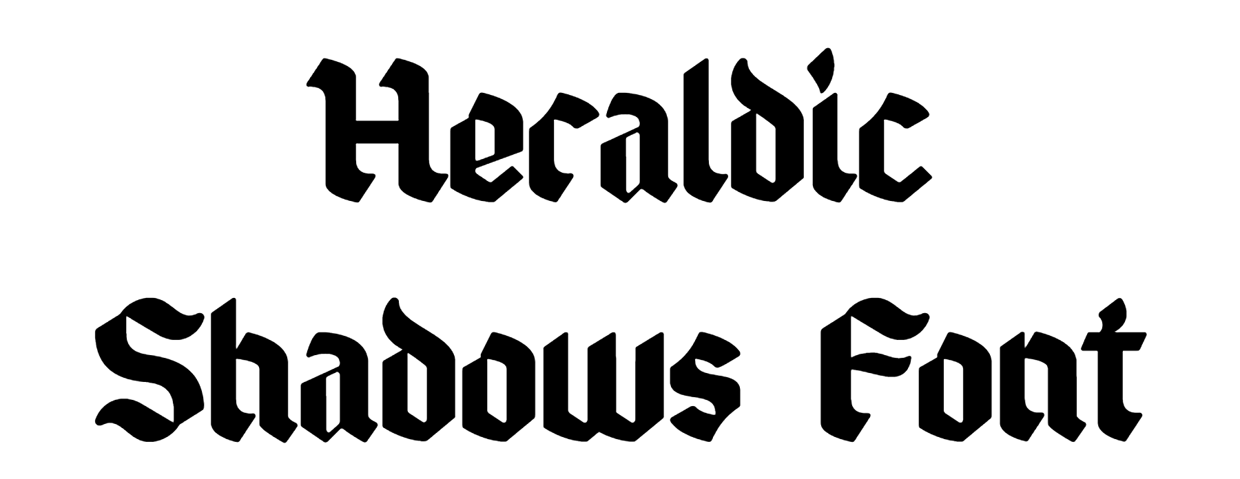Heraldic Shadows Font Download