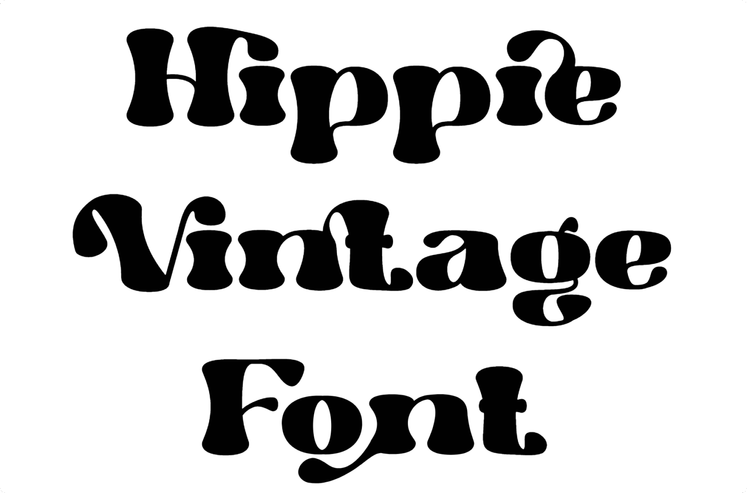 Hippie Vintage Font | DafontStyle
