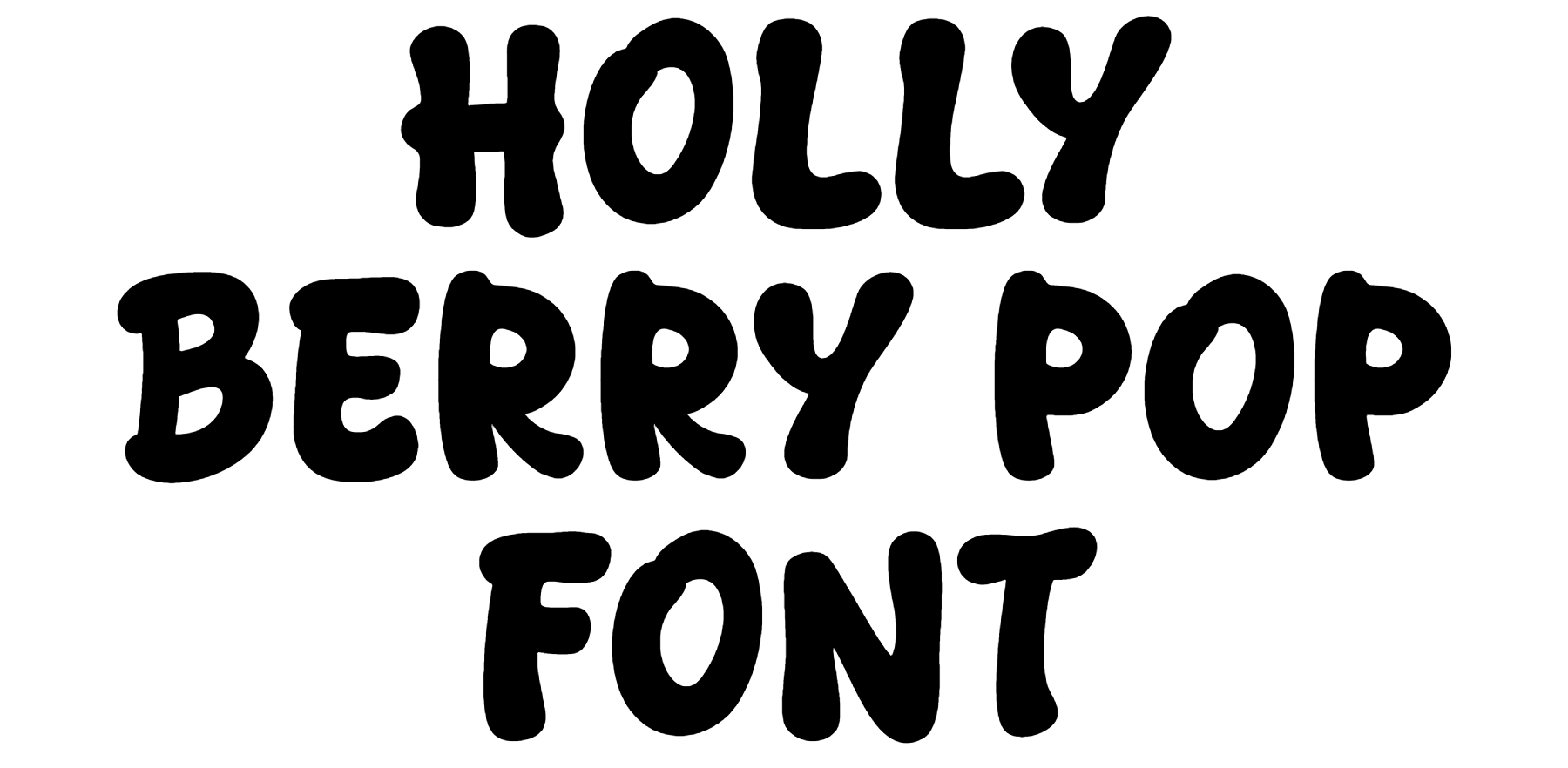 Holly Berry Pop Font free download