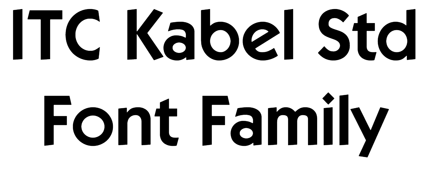 ITC Kabel Std Font free download