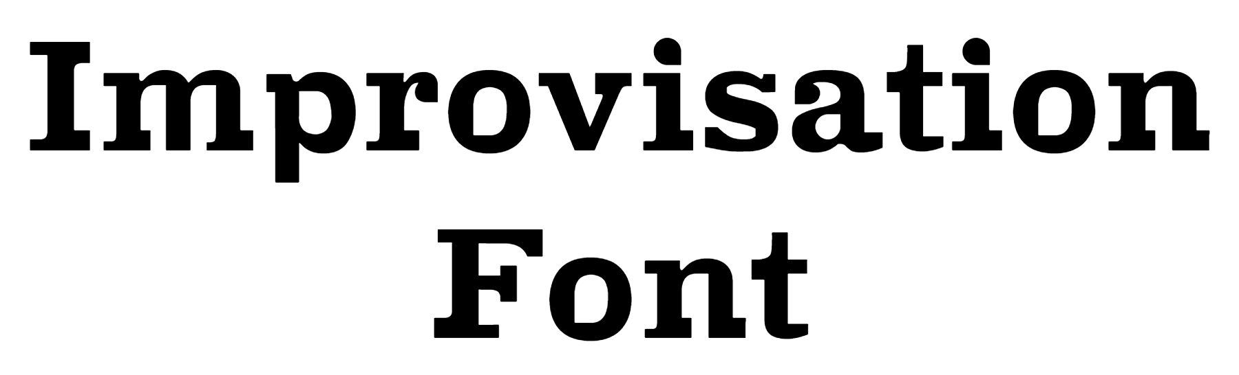 Improvisation Font free download
