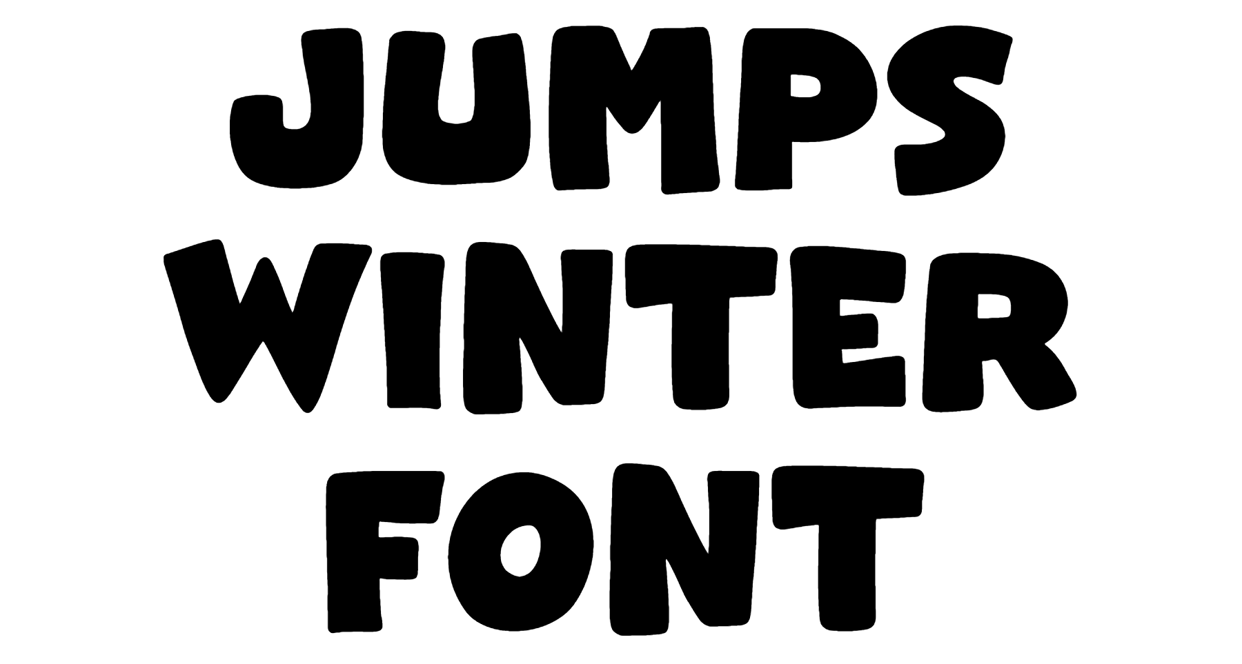Jumps Winter Font free download