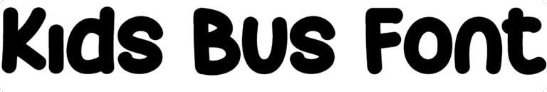 Kids bus font free download