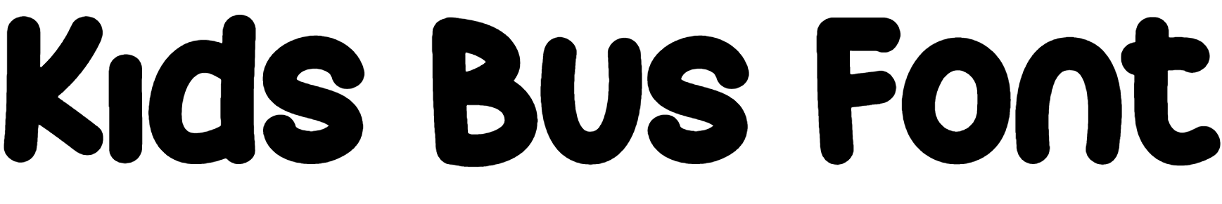 Kids bus font free download