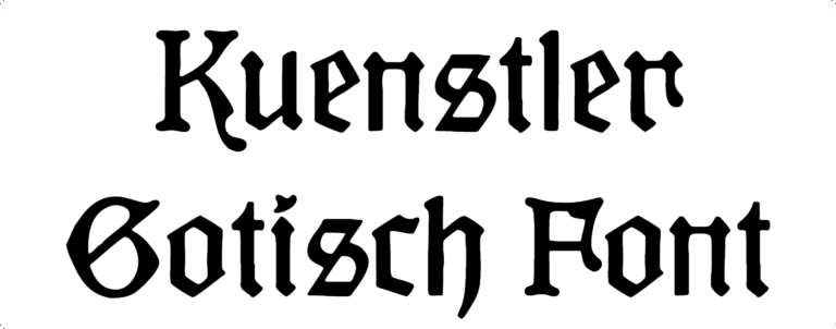 Kuenstler Gotisch Font free download