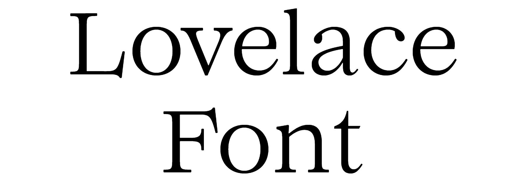 Lovelace font family free download