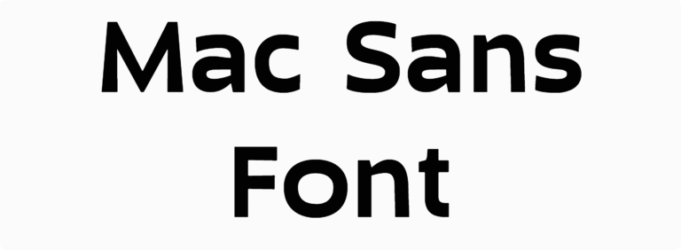 Mac Sans Font free download