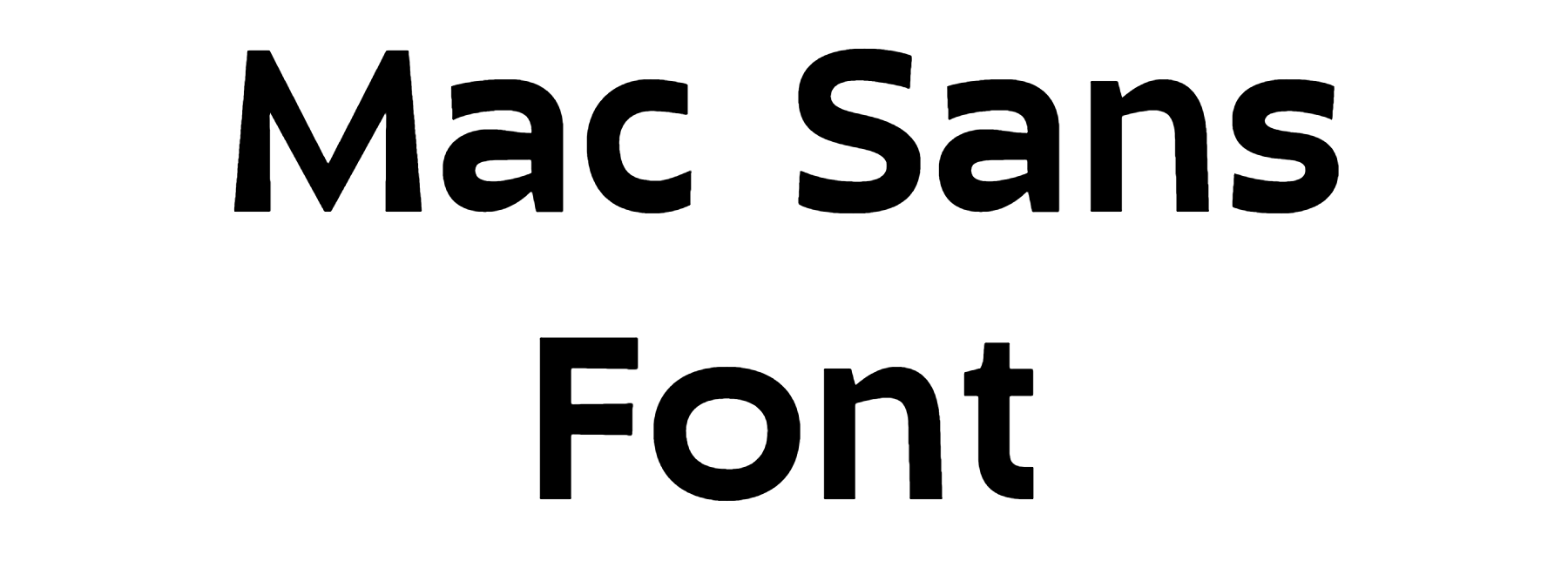 Mac Sans Font free download