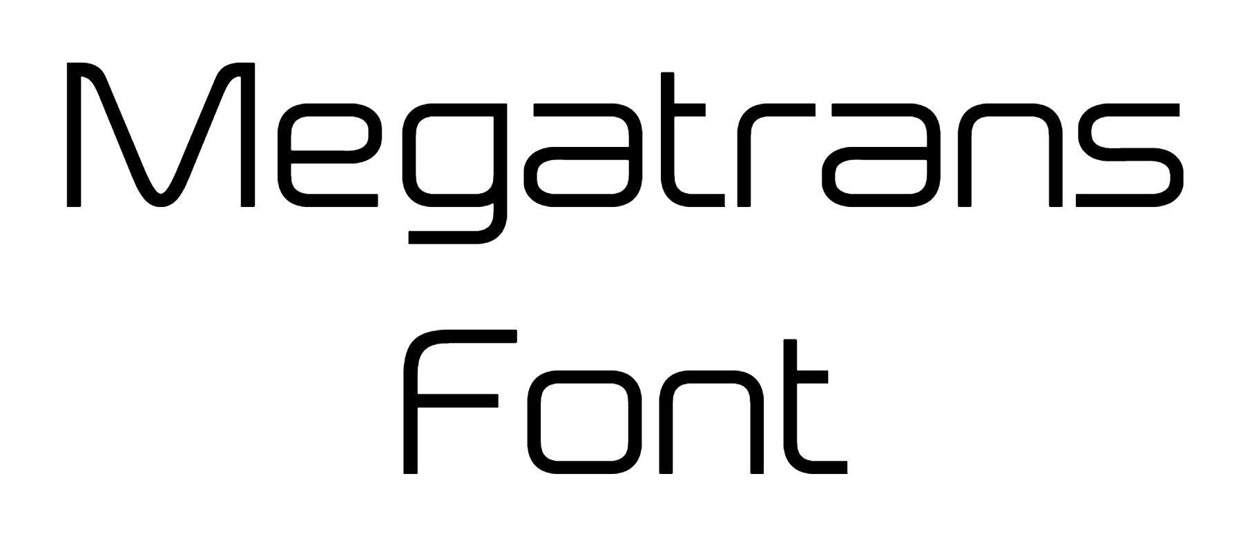 Megatrans Font free download