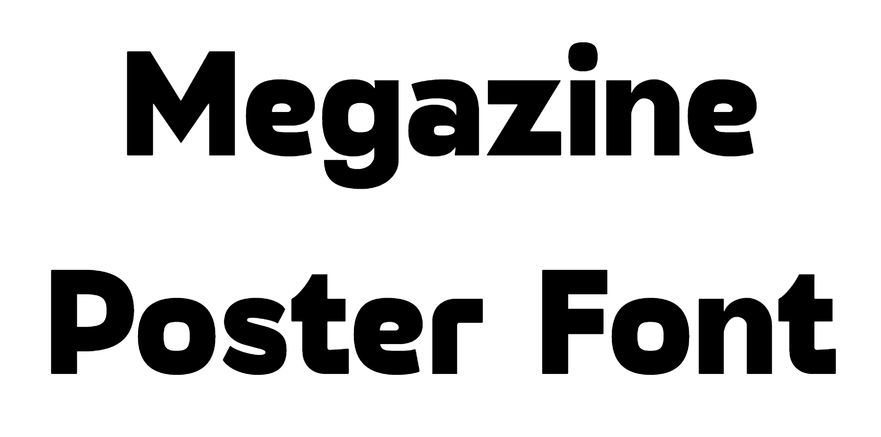 Megazine Poster Font free download