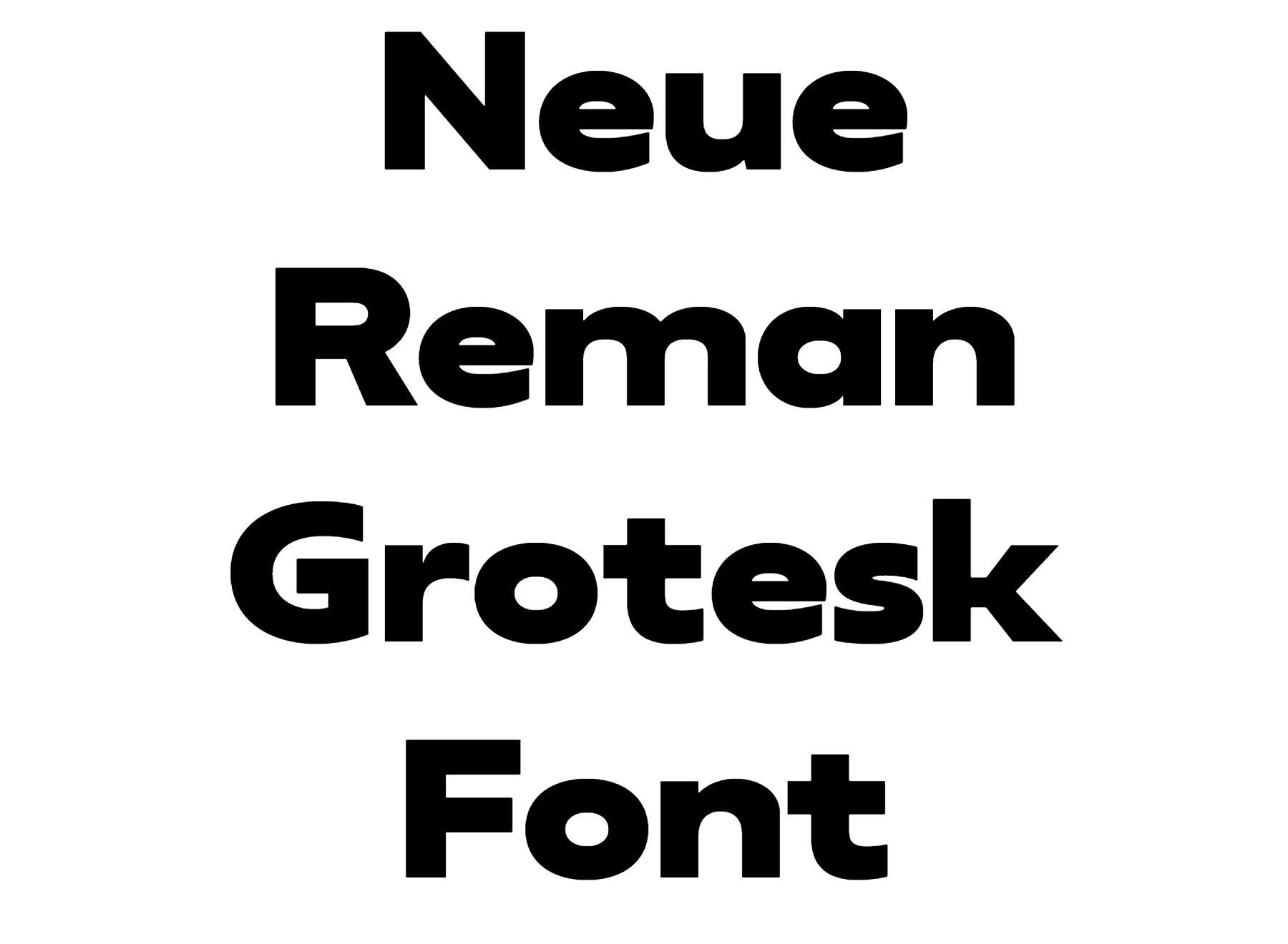 Neue Reman Grotesk Font free download