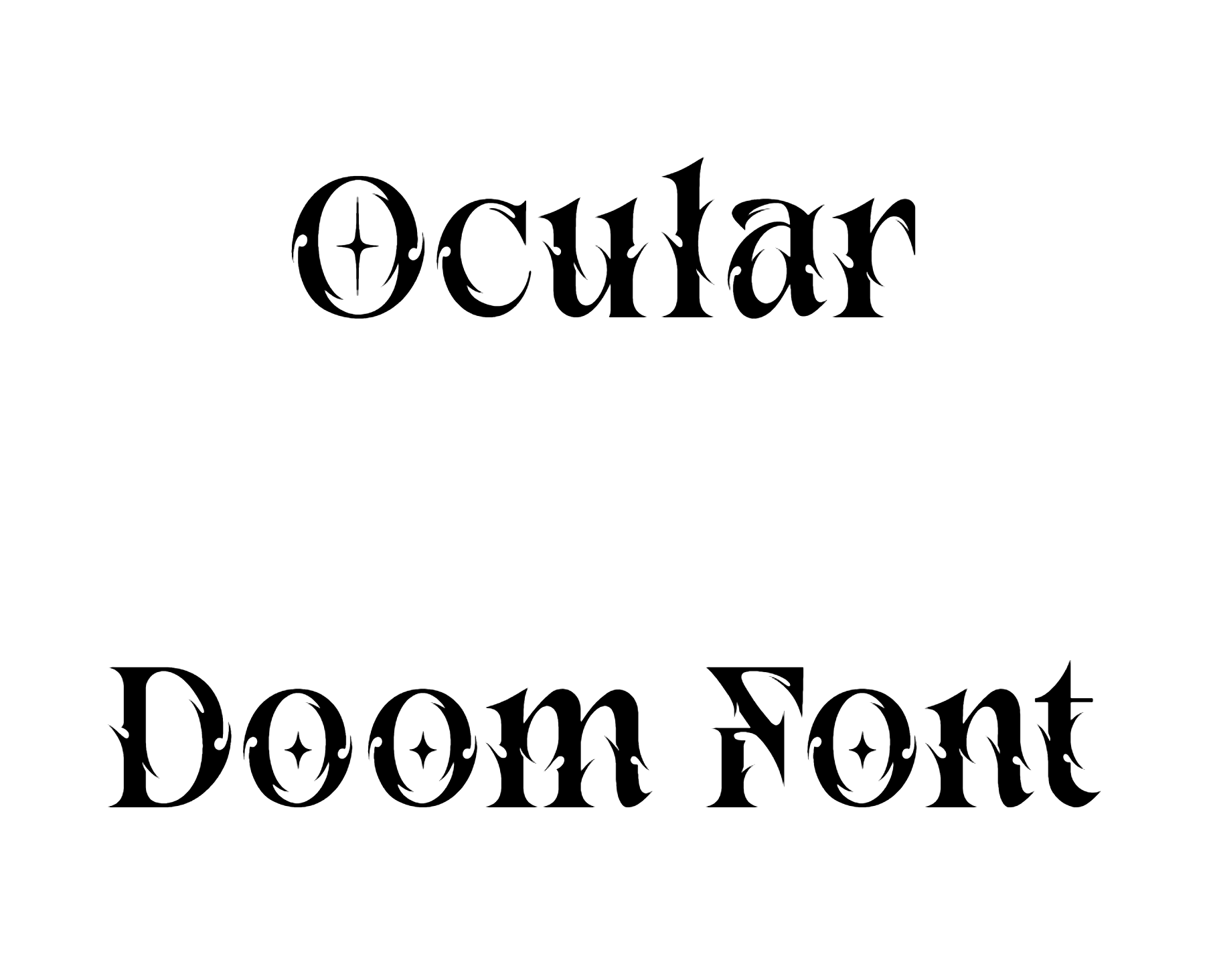 Ocular Doom Font | DafontStyle