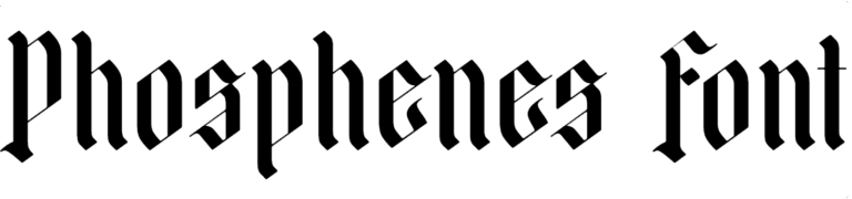 Phosphenes Font free download