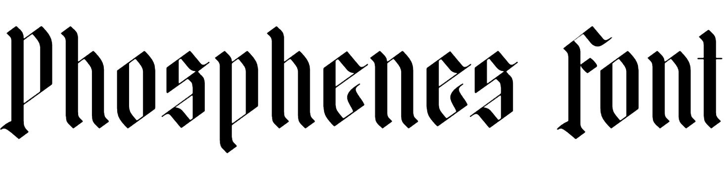 Phosphenes Font free download